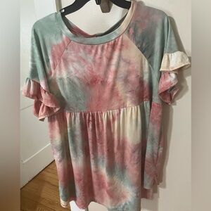 P&Rose Tie-Dye Blouse!!